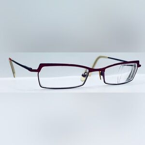 Bellagio B321 Red Rectangular Sunglasses Frames Only